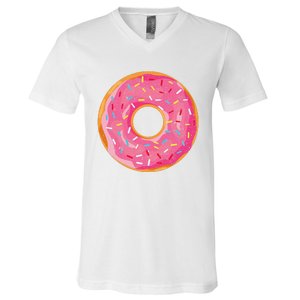 Delicious Donut Costume V-Neck T-Shirt