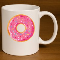 Delicious Donut Costume 11oz C Handle Ceramic Mug
