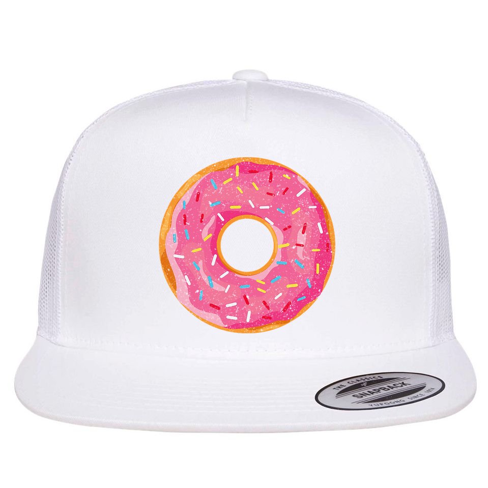 Delicious Donut Costume Flat Bill Trucker Hat