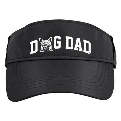 Dog Dad Corgi Lover Adult Drive Performance Visor