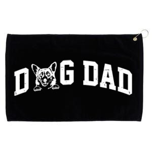 Dog Dad Corgi Lover Grommeted Golf Towel