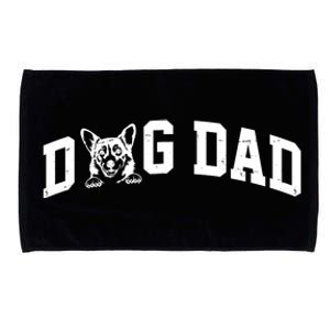 Dog Dad Corgi Lover Microfiber Hand Towel