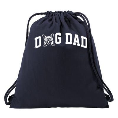 Dog Dad Corgi Lover Drawstring Bag