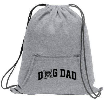 Dog Dad Corgi Lover Sweatshirt Cinch Pack Bag