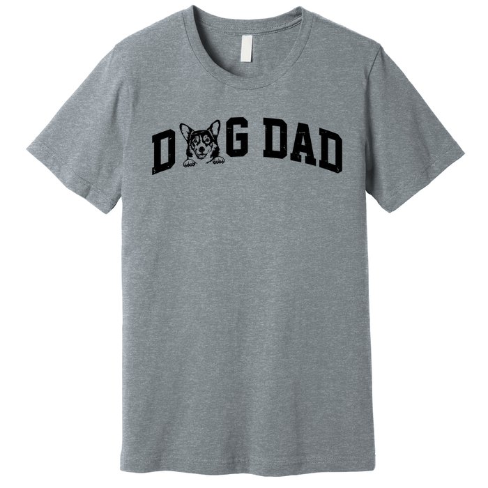 Dog Dad Corgi Lover Premium T-Shirt