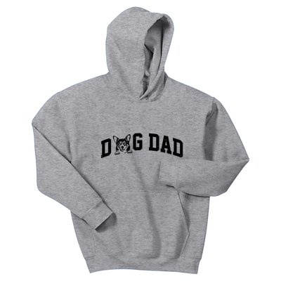 Dog Dad Corgi Lover Kids Hoodie