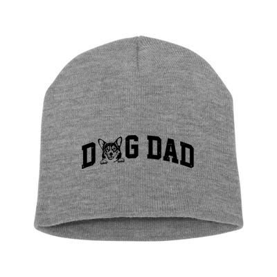 Dog Dad Corgi Lover Short Acrylic Beanie