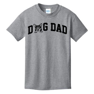 Dog Dad Corgi Lover Kids T-Shirt