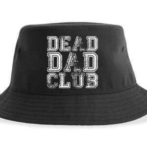 Dead Dad Club Retro Funny Saying Sustainable Bucket Hat