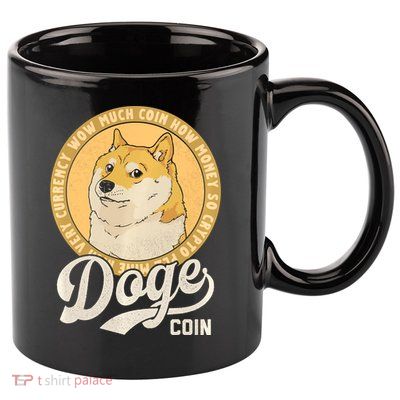 Dogecoin Doge Coin Logo Shiba Inu Dog Crypto Currency Meme 11oz C Handle Ceramic Mug