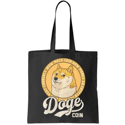 Dogecoin Doge Coin Logo Shiba Inu Dog Crypto Currency Meme Bag