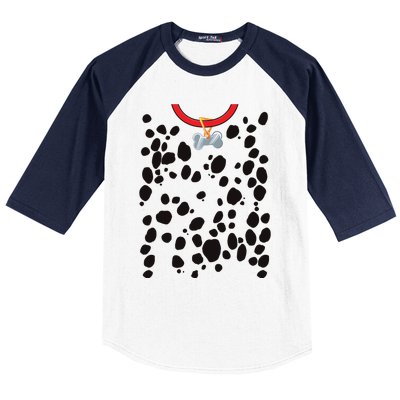 Dog Dalmatian Costume Dalmations Spots Puppy Print Halloween Baseball Sleeve Shirt