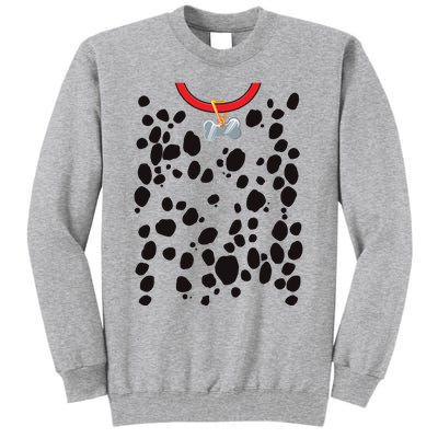 Dog Dalmatian Costume Dalmations Spots Puppy Print Halloween Tall Sweatshirt