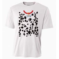 Dog Dalmatian Costume Dalmations Spots Puppy Print Halloween Cooling Performance Crew T-Shirt