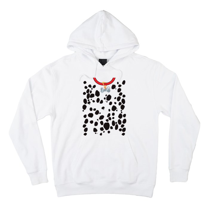 Dog Dalmatian Costume Dalmations Spots Puppy Print Halloween Hoodie