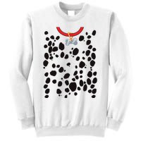 Dog Dalmatian Costume Dalmations Spots Puppy Print Halloween Sweatshirt