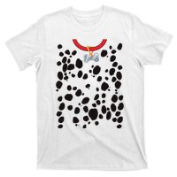 Dog Dalmatian Costume Dalmations Spots Puppy Print Halloween T-Shirt