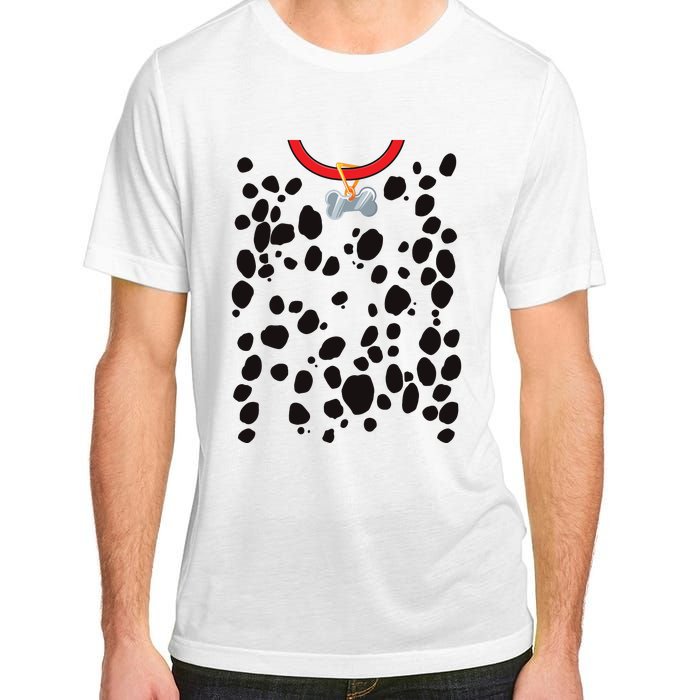 Dog Dalmatian Costume Dalmations Spots Puppy Print Halloween Adult ChromaSoft Performance T-Shirt