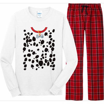 Dog Dalmatian Costume Dalmations Spots Puppy Print Halloween Long Sleeve Pajama Set