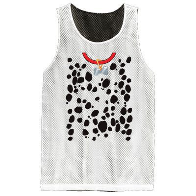 Dog Dalmatian Costume Dalmations Spots Puppy Print Halloween Mesh Reversible Basketball Jersey Tank