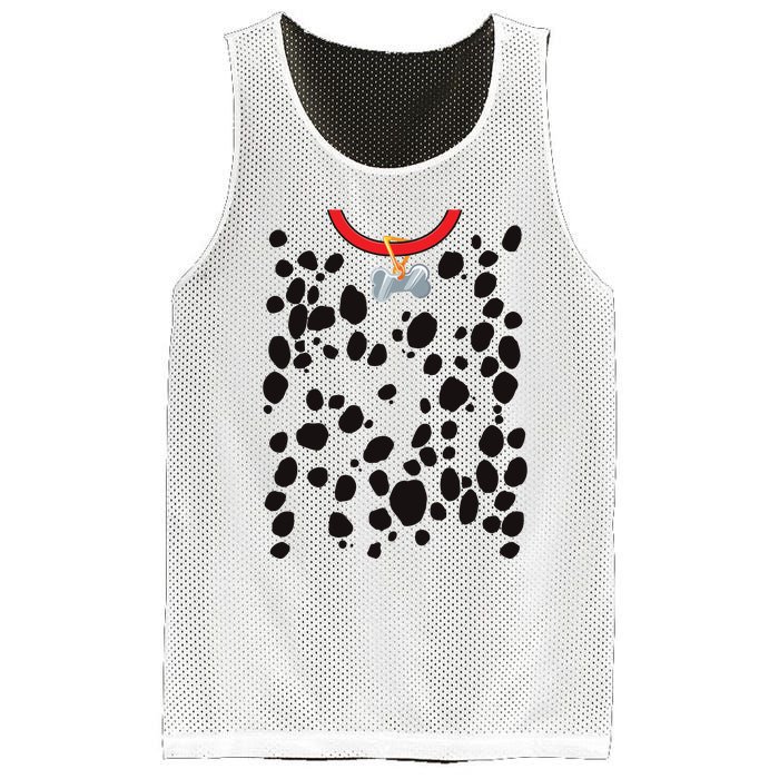 Dog Dalmatian Costume Dalmations Spots Puppy Print Halloween Mesh Reversible Basketball Jersey Tank