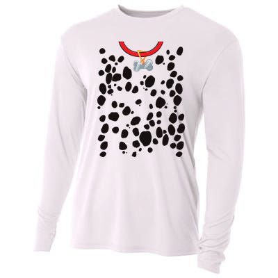 Dog Dalmatian Costume Dalmations Spots Puppy Print Halloween Cooling Performance Long Sleeve Crew