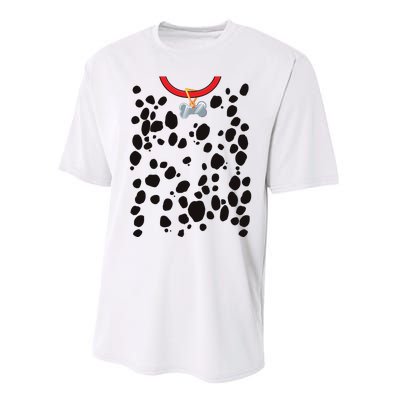 Dog Dalmatian Costume Dalmations Spots Puppy Print Halloween Performance Sprint T-Shirt