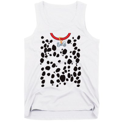 Dog Dalmatian Costume Dalmations Spots Puppy Print Halloween Tank Top