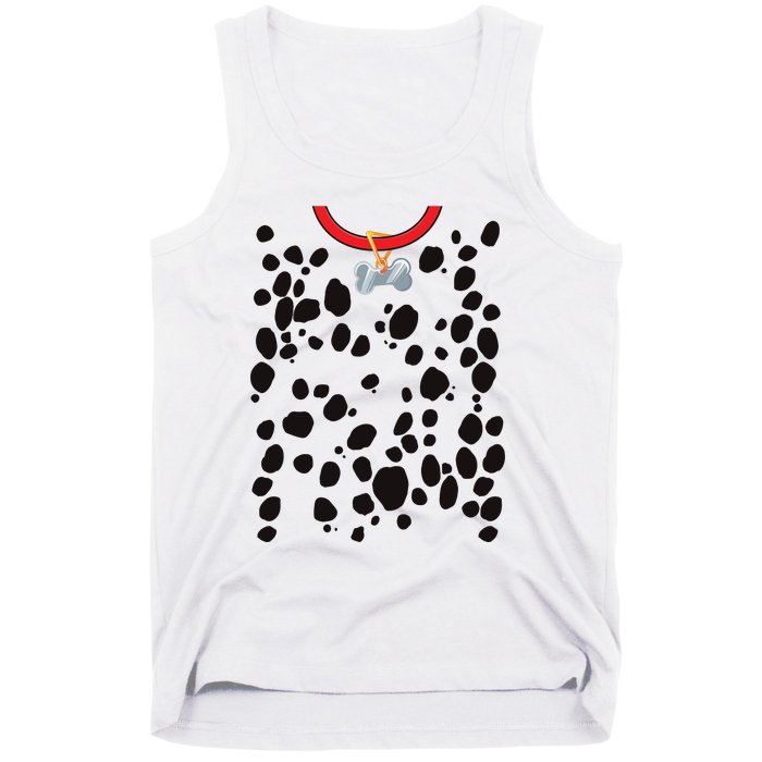 Dog Dalmatian Costume Dalmations Spots Puppy Print Halloween Tank Top