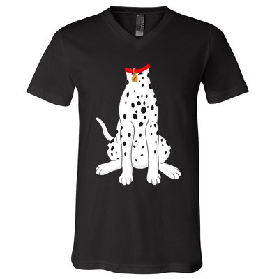 Dalmatian Dalmatian Costume V-Neck T-Shirt