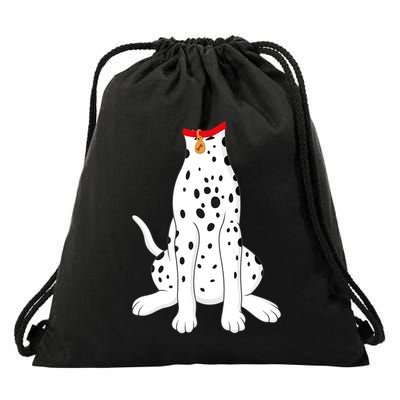 Dalmatian Dalmatian Costume Drawstring Bag