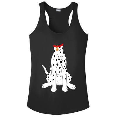Dalmatian Dalmatian Costume Ladies PosiCharge Competitor Racerback Tank