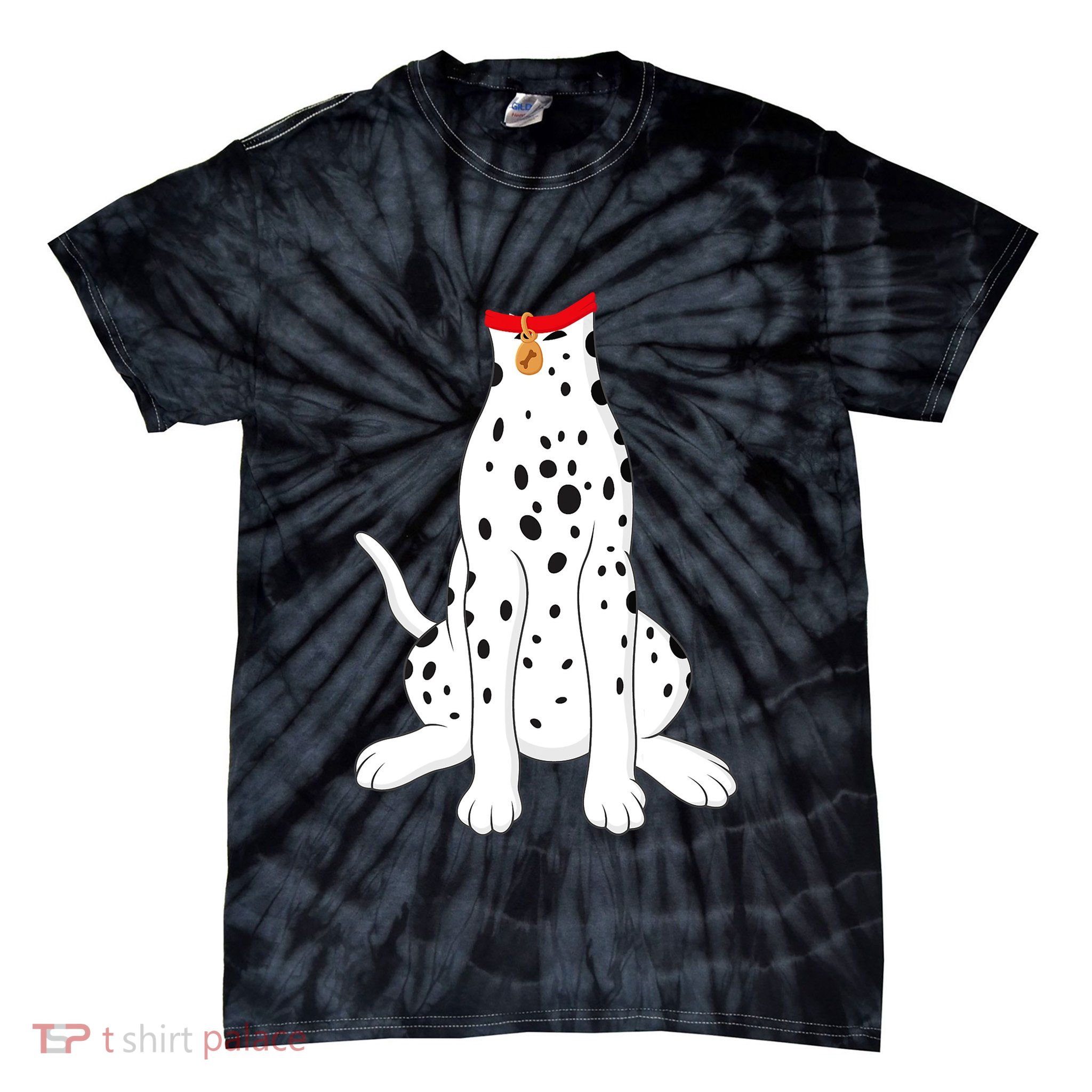 Dalmatian Dalmatian Costume Tie-Dye T-Shirt