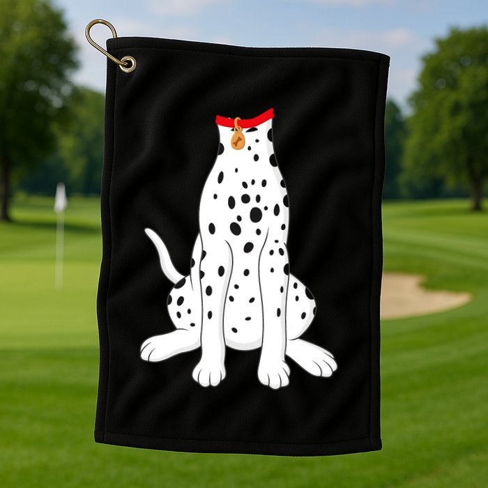 Dalmatian Dalmatian Costume Golf Towel