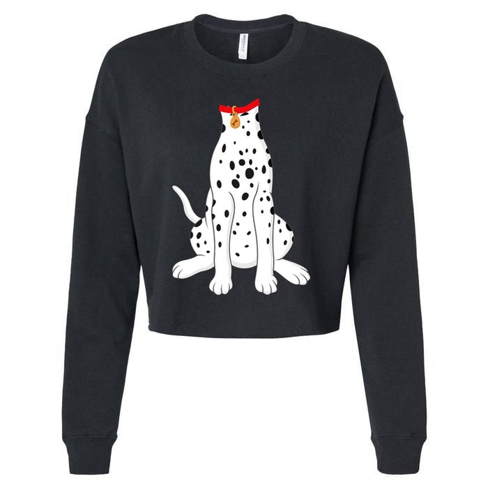 Dalmatian Dalmatian Costume Cropped Pullover Crew