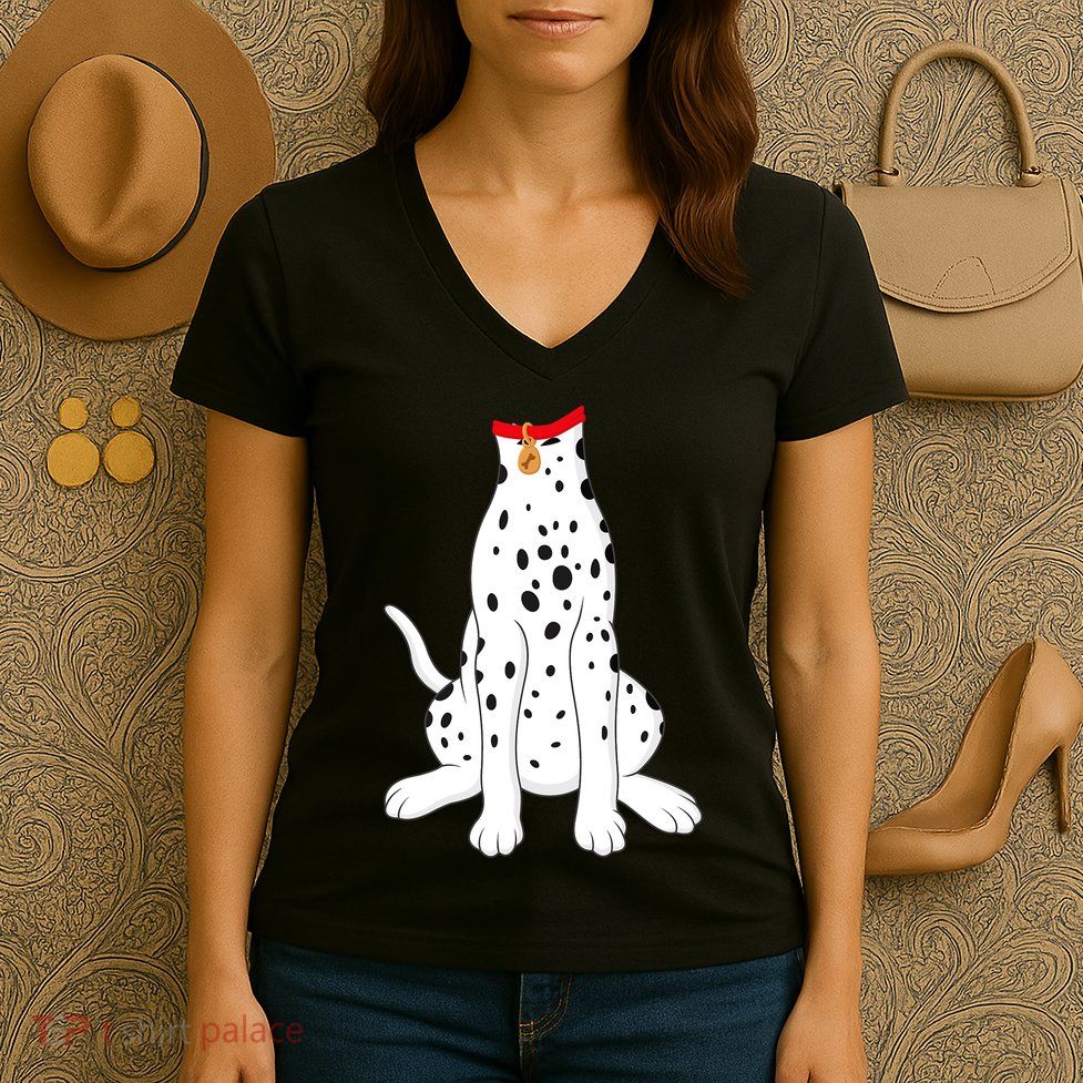 Dalmatian Dalmatian Costume Women's V-Neck T-Shirt