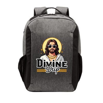 Divine Drip Cool Christian Jesus Meme Retro Aesthetic Vector Backpack