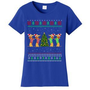 Dachshund Dog Christmas Ugly Sweater Dachshund Xmas Gift Women's T-Shirt