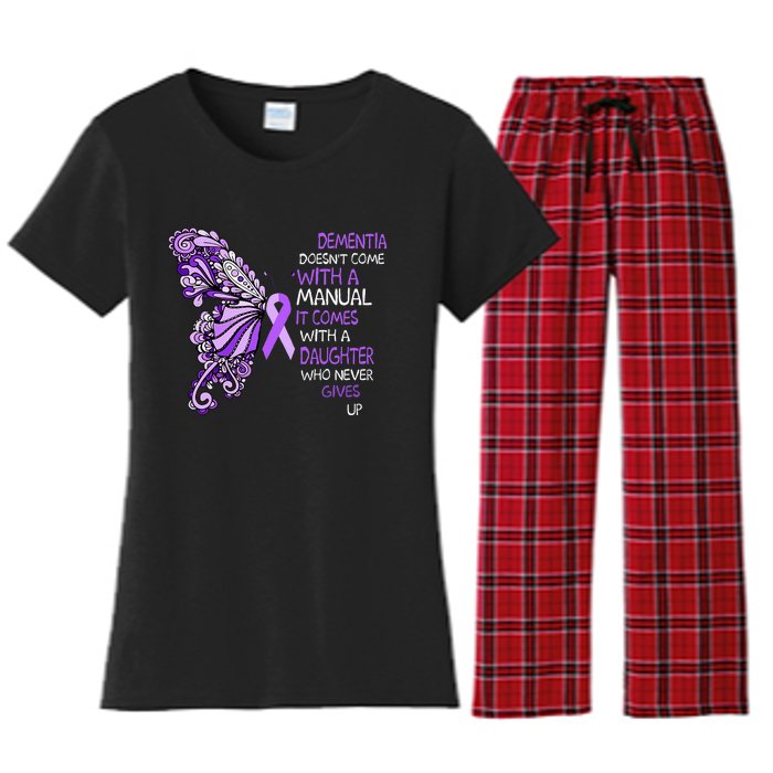 Detia DoesnT Come With A Manual It Comes With A Daughter Women's Flannel Pajama Set