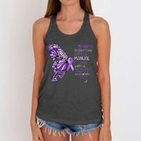 Detia DoesnT Come With A Manual It Comes With A Daughter Women's Knotted Racerback Tank