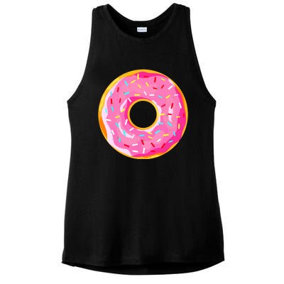 Donut Doughnut Costume Ladies PosiCharge Tri-Blend Wicking Tank