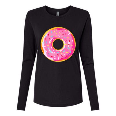 Donut Doughnut Costume Womens Cotton Relaxed Long Sleeve T-Shirt