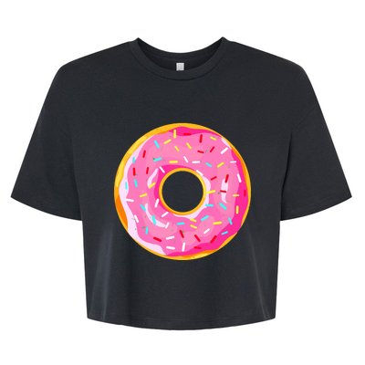 Donut Doughnut Costume Bella+Canvas Jersey Crop Tee