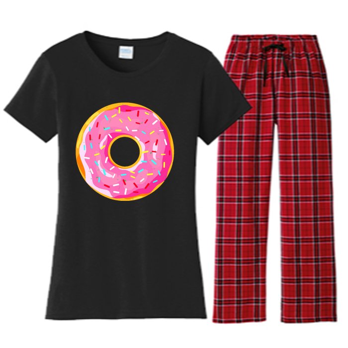 Donut Doughnut Costume Women's Flannel Pajama Set