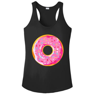 Donut Doughnut Costume Ladies PosiCharge Competitor Racerback Tank