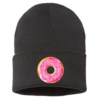 Donut Doughnut Costume Sustainable Knit Beanie