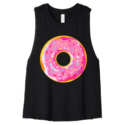 Donut Doughnut Costume Women's Racerback Cropped Tank