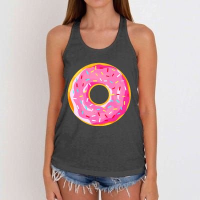 Donut Doughnut Costume Women's Knotted Racerback Tank