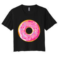 Donut Doughnut Costume Women's Crop Top Tee