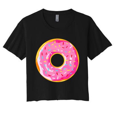 Donut Doughnut Costume Women's Crop Top Tee